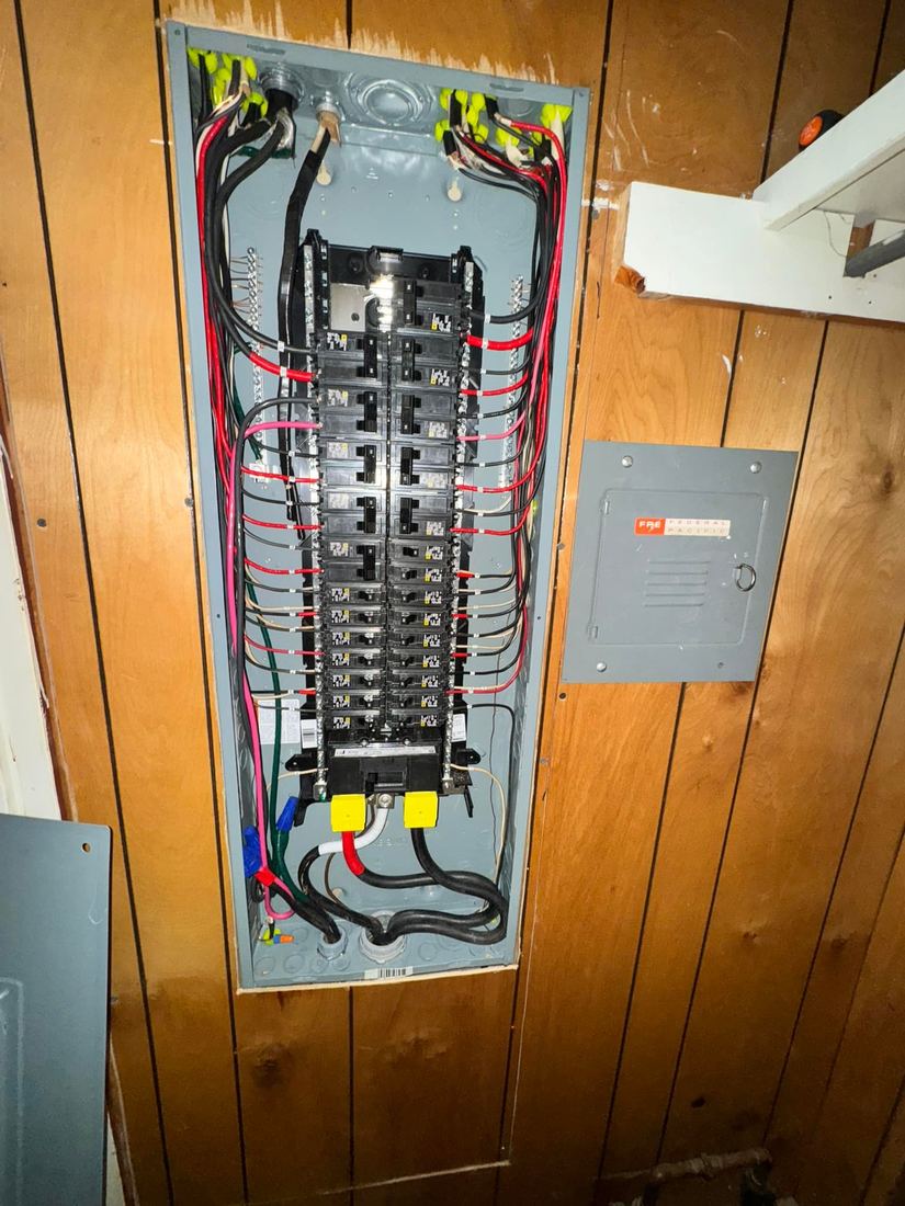 New Square D panel, neatly wired
