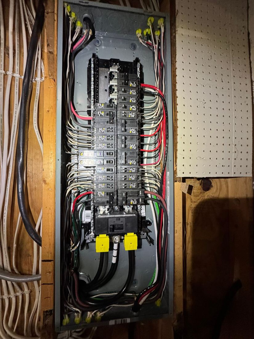 New 200A interior panel, neatly dressed
